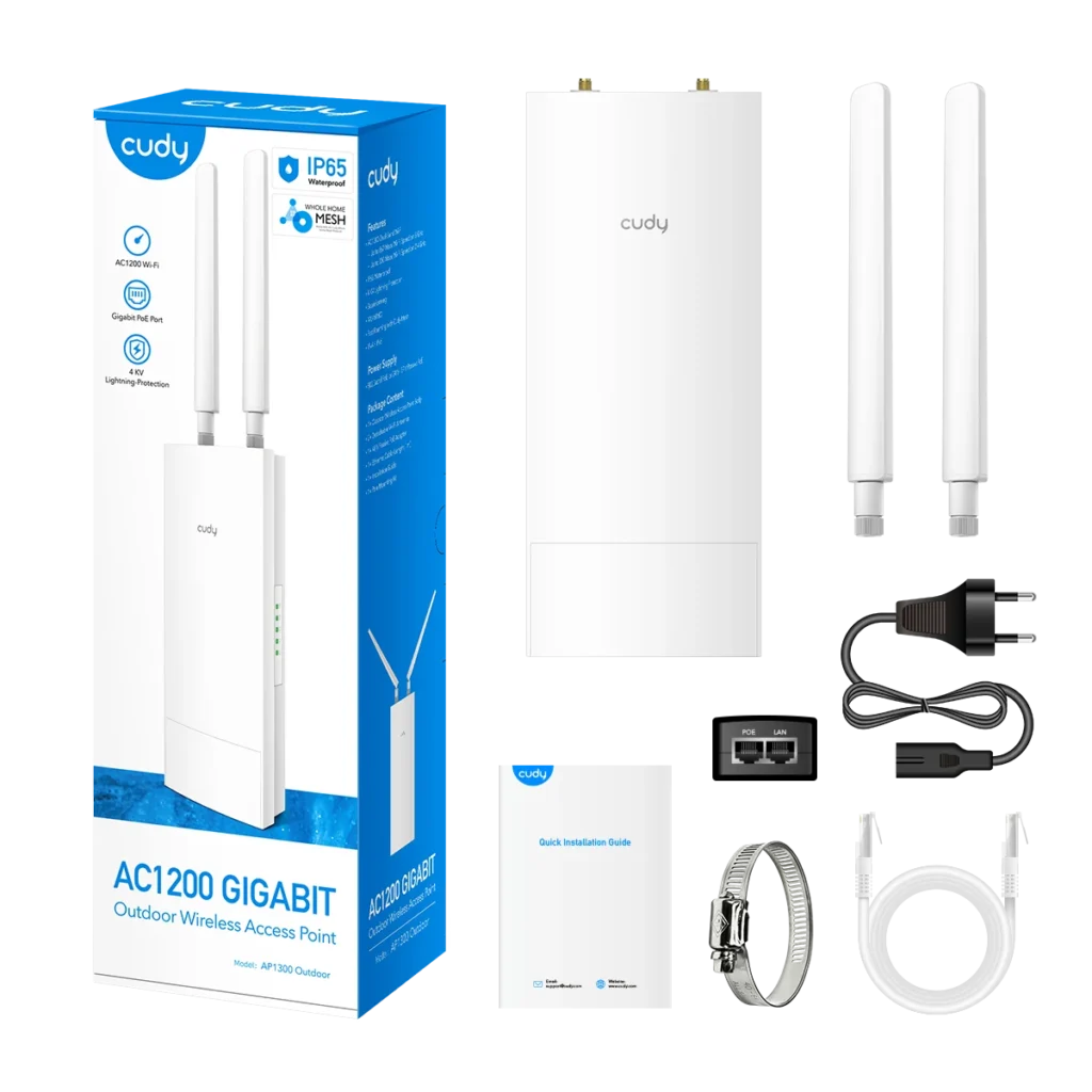 Point d'accès Wi-Fi extérieur AC1200 Gigabit Cudy AP1300 Outdoor – vue 4