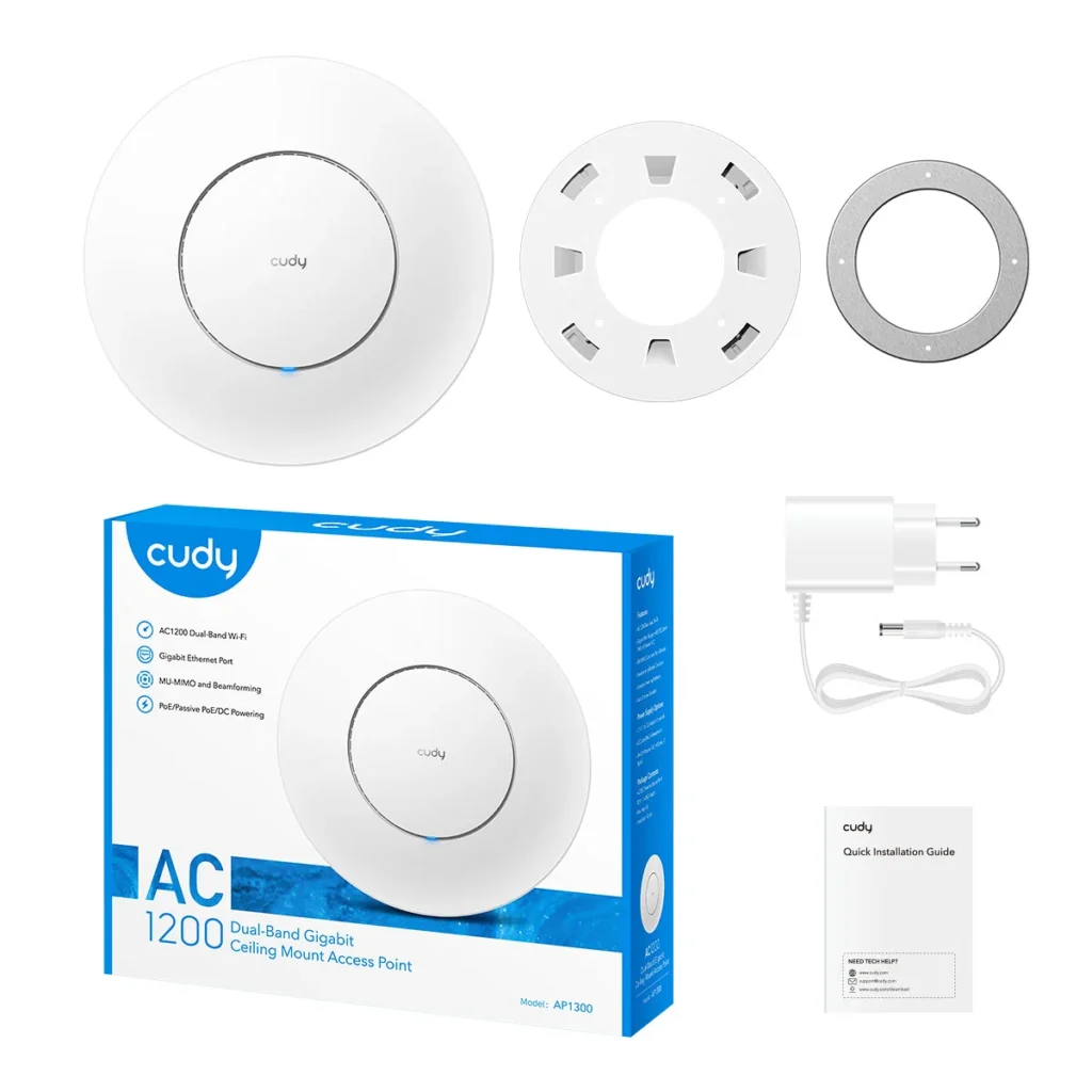Vue 5 du point d'accès plafonnier Wi-Fi AC1200 Gigabit