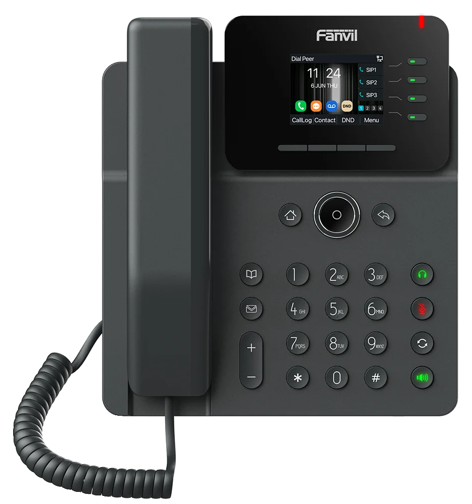 Téléphone IP Wi-Fi 6 et Bluetooth à écran couleur Fanvil V61W