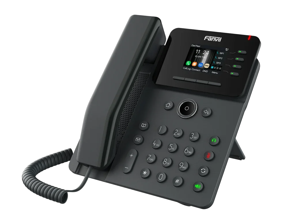 Téléphone IP Wi-Fi 6 et Bluetooth à écran couleur Fanvil V61W – vue 2