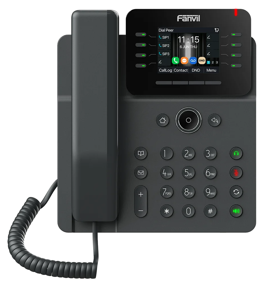Téléphone IP Gigabit à écran couleur 2,8 pouces Fanvil V62G