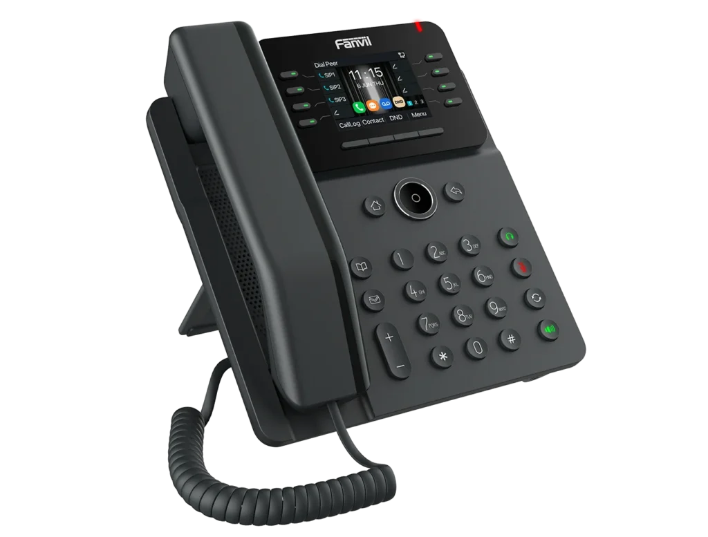 Téléphone IP Gigabit à écran couleur 2,8 pouces Fanvil V62G – vue 2