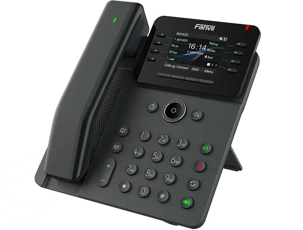 Téléphone IP Gigabit à combiné Bluetooth Fanvil V62 Pro – vue 3