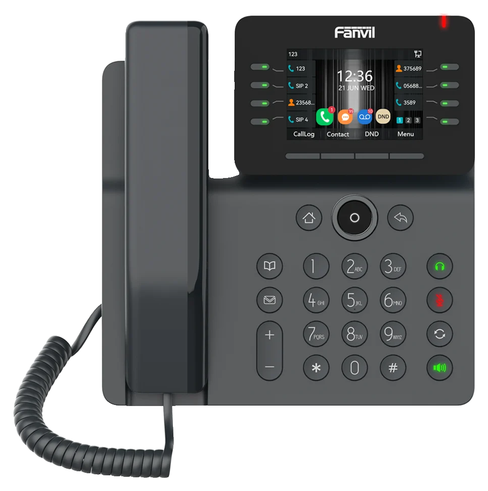 Téléphone IP à écran couleur 3,5 pouces Fanvil V64