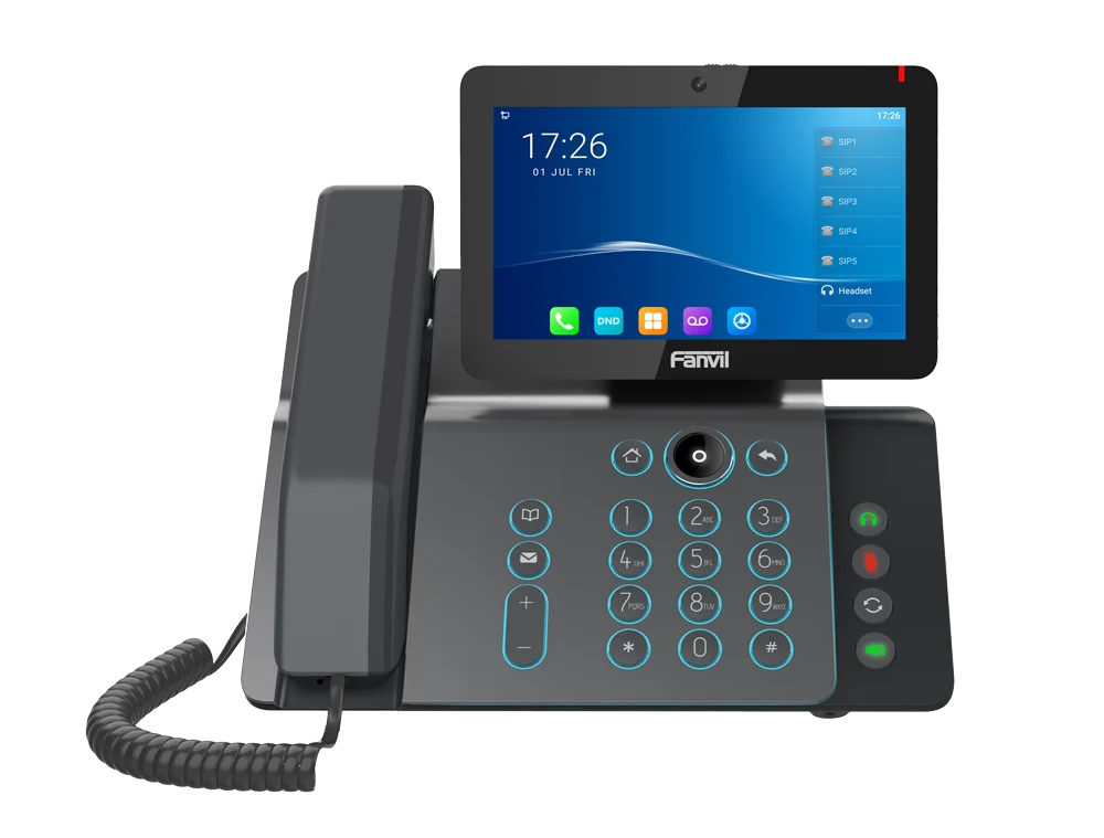 Téléphone vidéo IP à écran tactile 7 pouces Fanvil V67 – vue 2