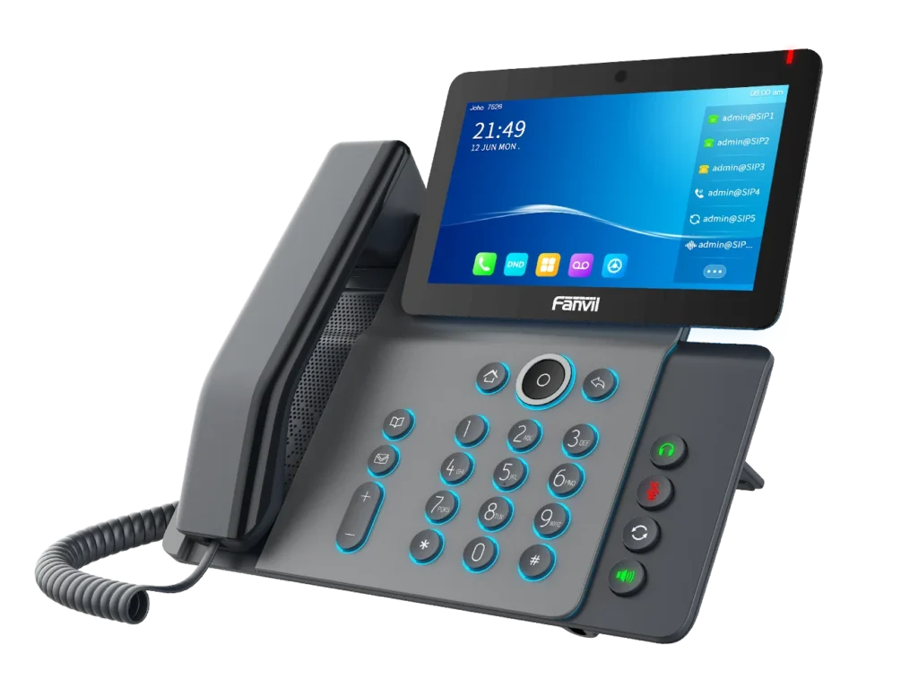 Téléphone vidéo IP à écran tactile 7 pouces Fanvil V67 – vue 3
