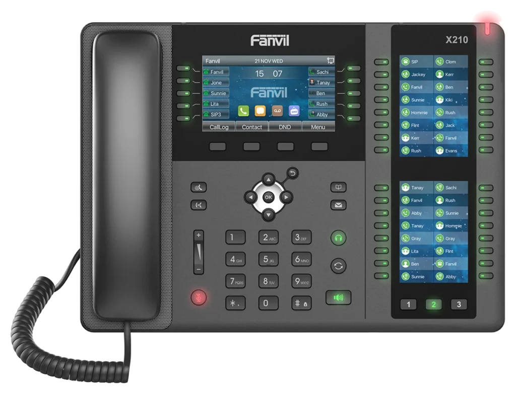 Téléphone IP de direction 20 lignes SIP Fanvil X210