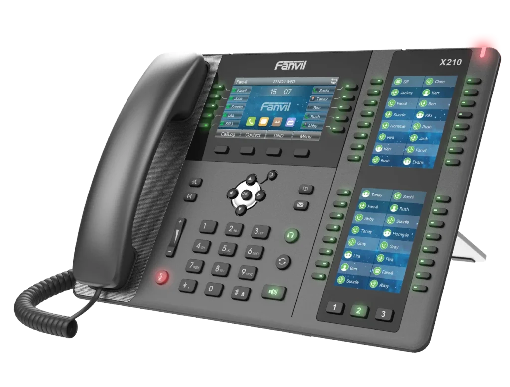 Téléphone IP de direction 20 lignes SIP Fanvil X210 – vue 2