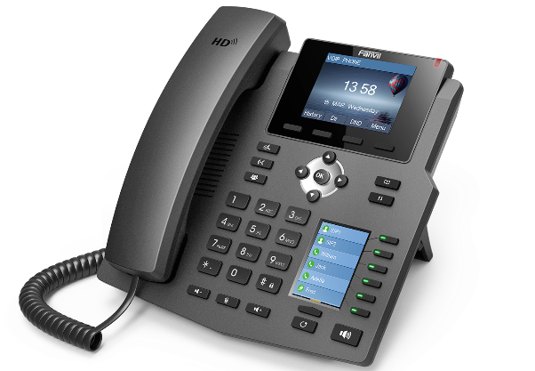 Téléphone IP 4 lignes SIP Gigabit PoE Fanvil X4 – vue 4