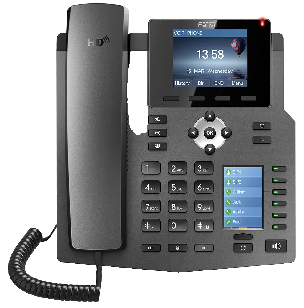 Téléphone IP 4 lignes SIP Gigabit PoE Fanvil X4