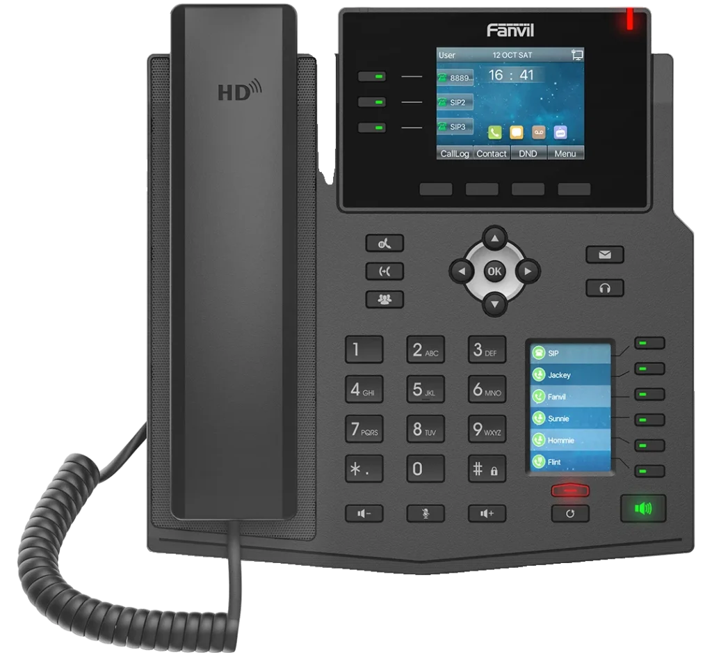 Téléphone IP 12 comptes SIP et 30 touches DSS Fanvil X4U