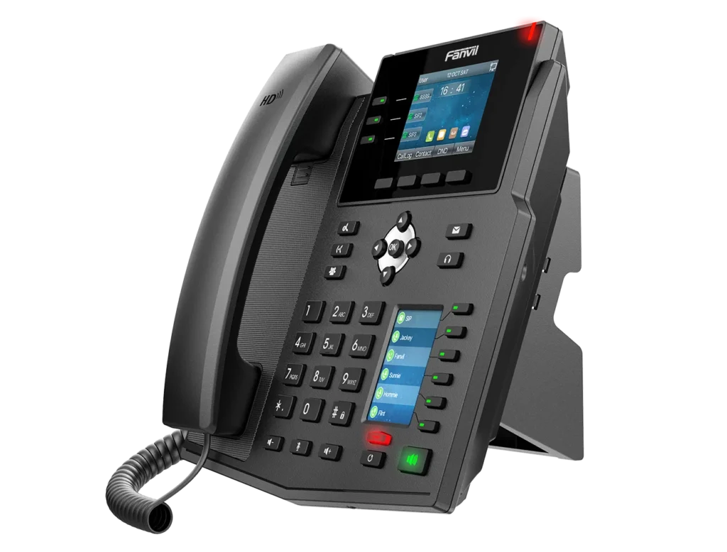 Téléphone IP 12 comptes SIP et 30 touches DSS Fanvil X4U – vue 3