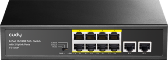 Vue 6 du switch 8 ports 10/100 avec 2 uplinks
