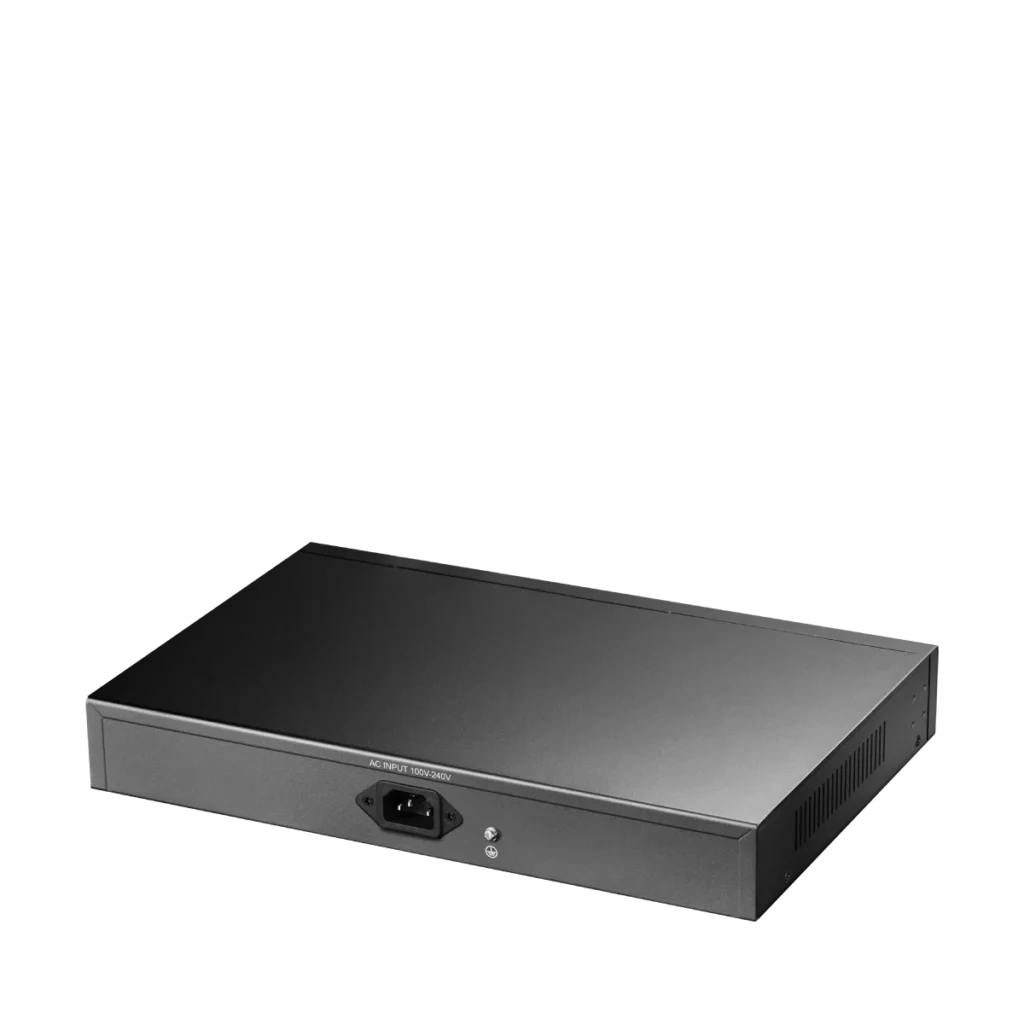 Switch PoE+ 24 ports 10/100 avec 2 ports Gigabit et 1 SFP, 300 W, Cudy FS1026PS1 – vue 3