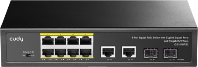 Vue 6 du switch 8 ports Gigabit avec 2 SFP