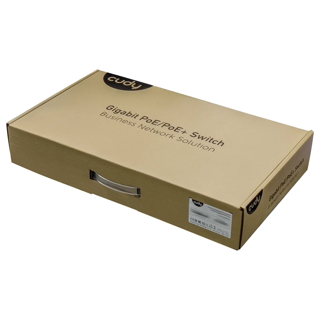 Switch PoE+ 16 ports Gigabit avec 2 SFP, 200 W, Cudy GS1020PS2 – vue 3