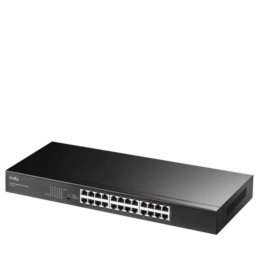 Switch 24 ports Gigabit rackable 19 pouces Cudy GS1024L – vue 2