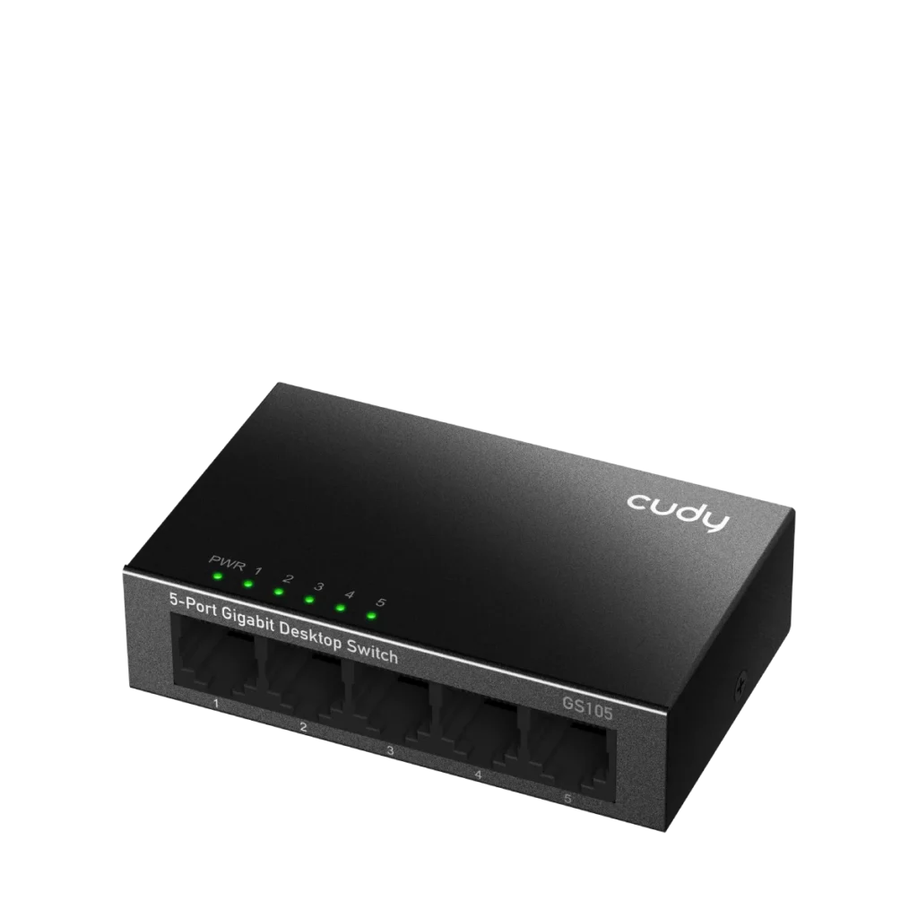 Switch métal 5 ports Gigabit Cudy GS105 – vue 2