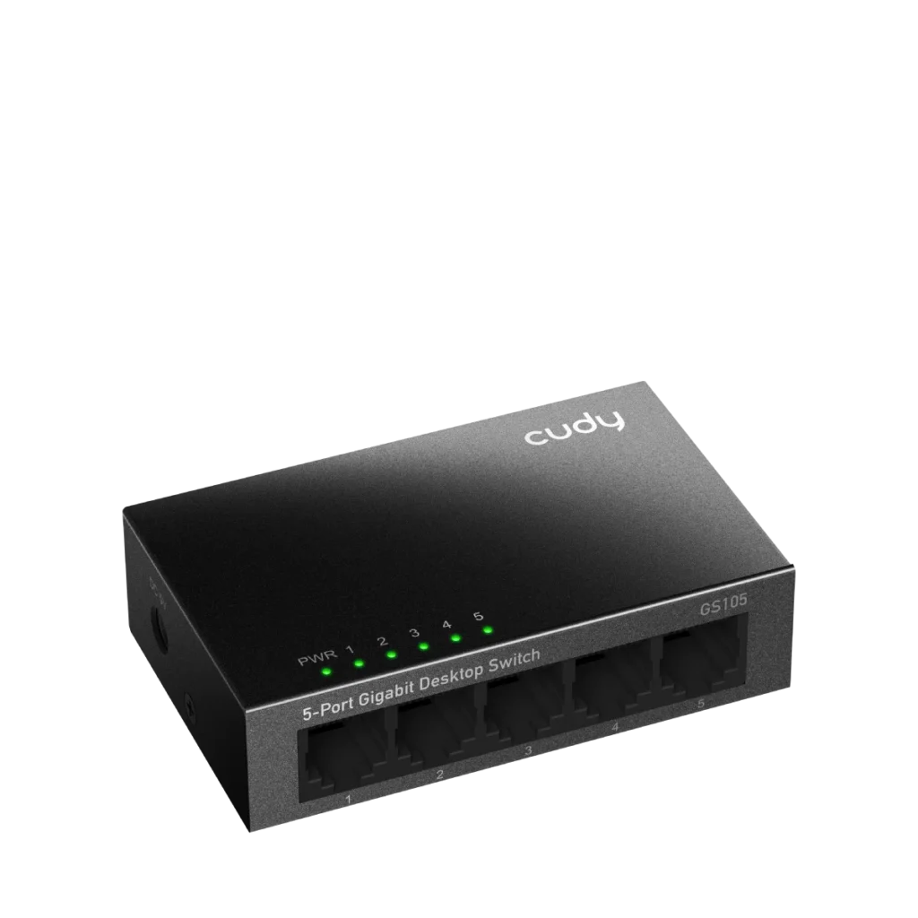 Switch métal 5 ports Gigabit Cudy GS105 – vue 3