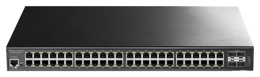 Switch PoE++ manageable niveau 2, 48 ports Gigabit, 4 SFP+ 10G, Cudy GS2048PS4-720W