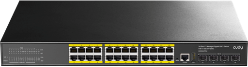 Switch PoE+ manageable niveau 3, 24 ports Gigabit, 4 SFP+ 10G, Cudy GS5024PS4-400W – vue 3