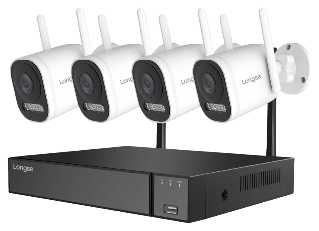 Kit vidéosurveillance Wi-Fi 5 MP Longse LW5MC84B2