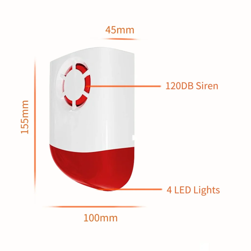 Sirène sans fil extérieure 120 dB Staniot WSR101 – vue 3